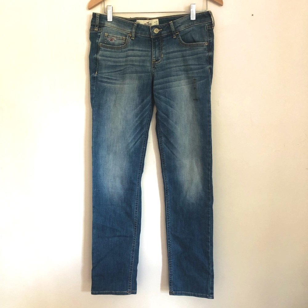 NWT Hollister Low Rise Medium Wash Skinny Jeans Size 29/9 R Juniors